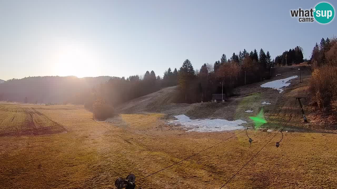 Webcam Smučišče Senožeta – Station de ski à Srednja Vas près de Bohinj