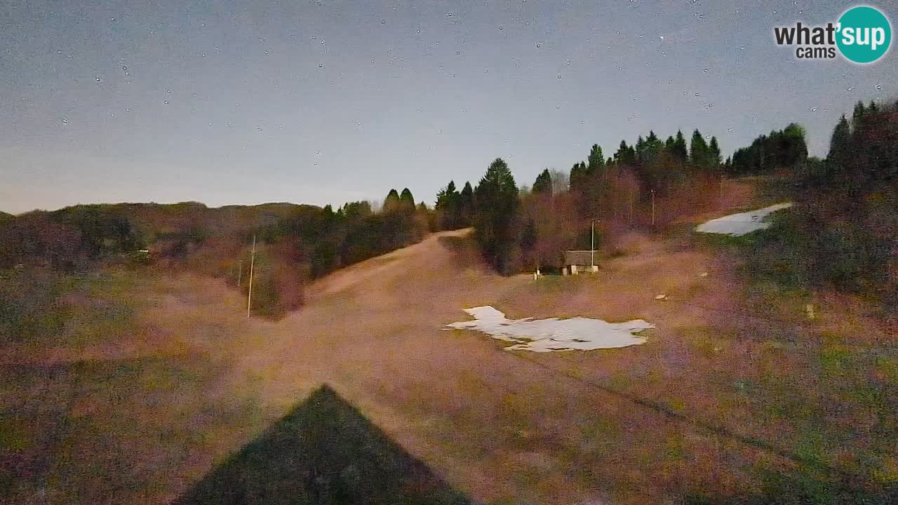 Webcam Smučišče Senožeta – Skigebiet in Srednja Vas bei Bohinj