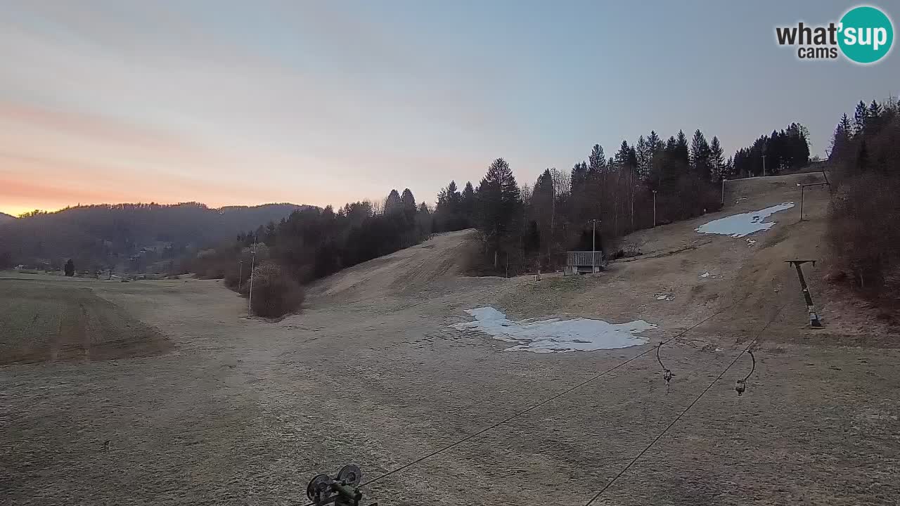 Cámara web Smučišče Senožeta – Estación de esquí en Srednja Vas cerca de Bohinj