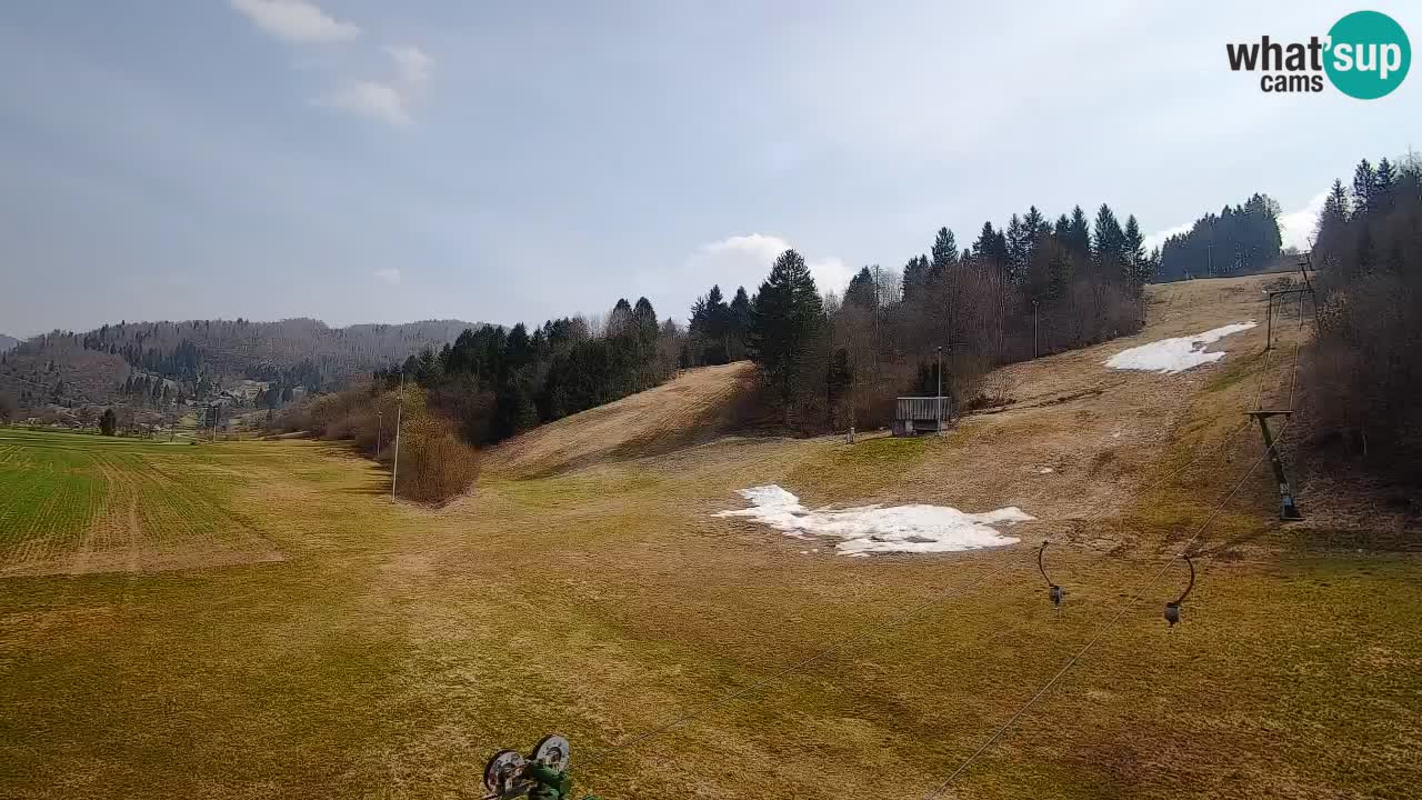 Cámara web Smučišče Senožeta – Estación de esquí en Srednja Vas cerca de Bohinj
