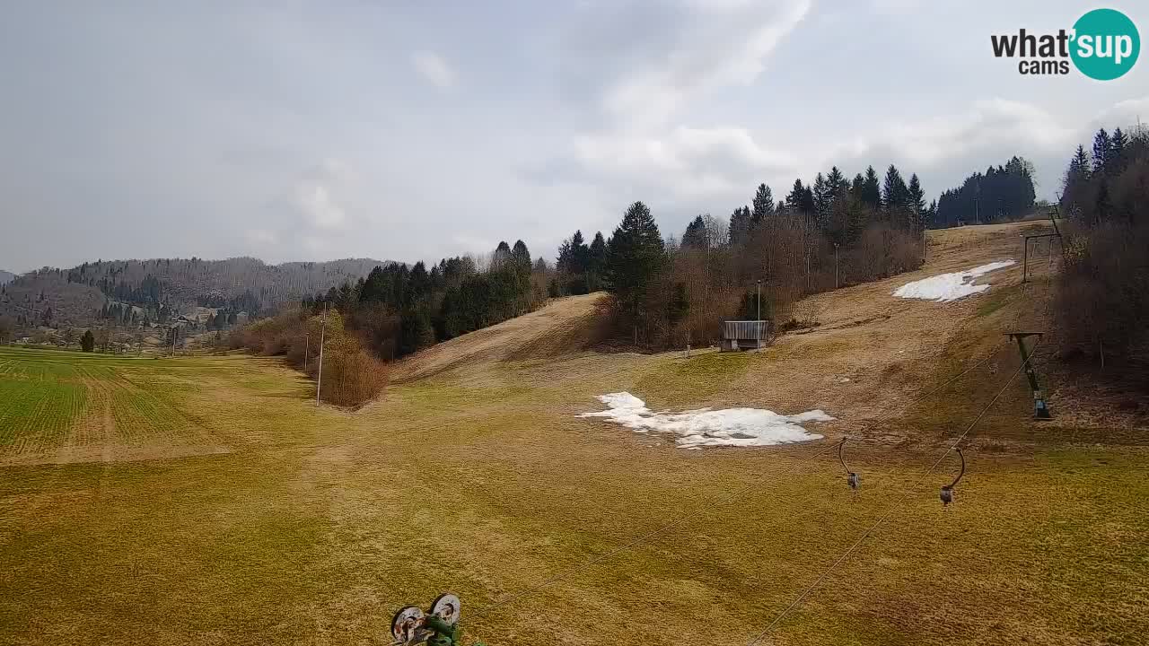 Webcam Smučišče Senožeta – Skigebiet in Srednja Vas bei Bohinj