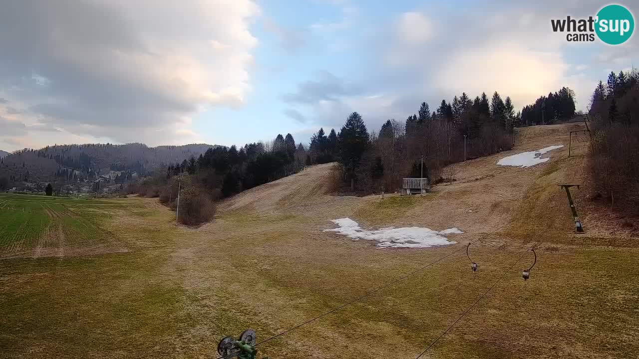 Cámara web Smučišče Senožeta – Estación de esquí en Srednja Vas cerca de Bohinj