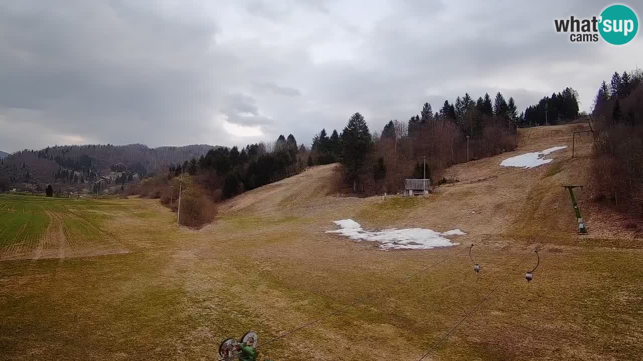 Cámara web Smučišče Senožeta – Estación de esquí en Srednja Vas cerca de Bohinj