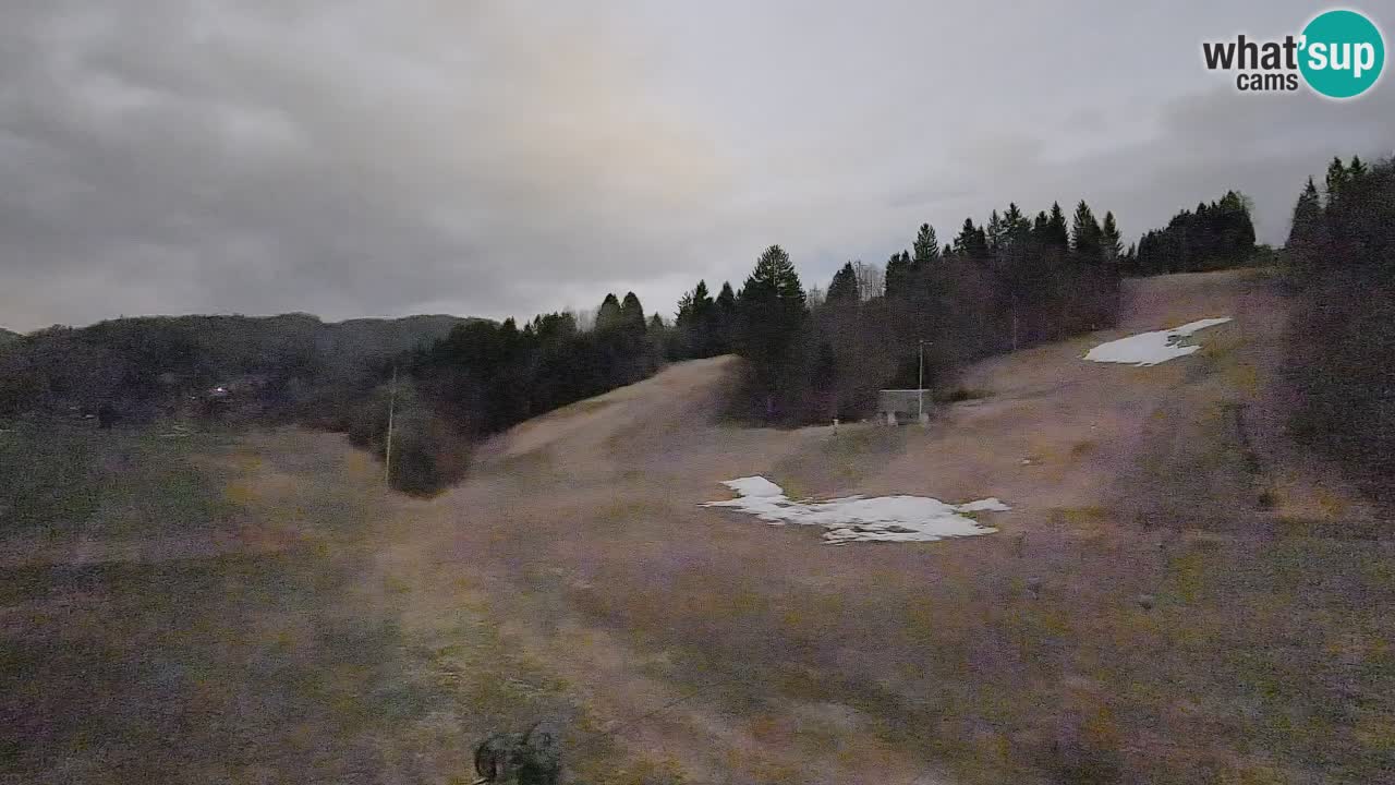 Webcam Smučišče Senožeta – Skigebiet in Srednja Vas bei Bohinj