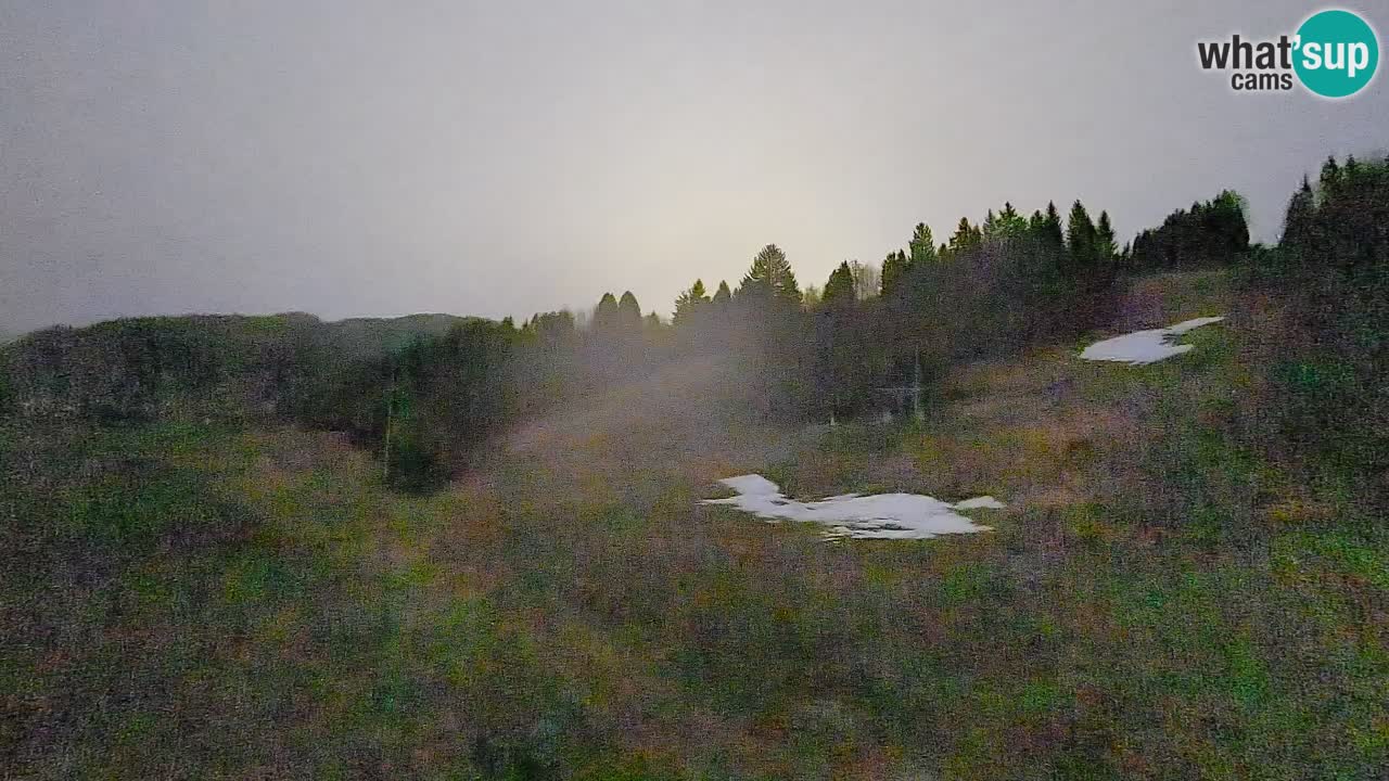Webcam Smučišče Senožeta – Skigebiet in Srednja Vas bei Bohinj