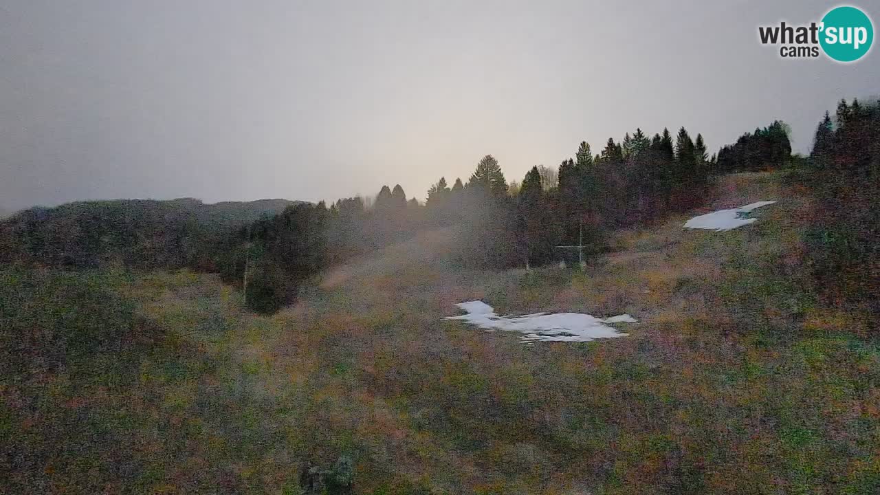Webcam Smučišče Senožeta – Skigebiet in Srednja Vas bei Bohinj