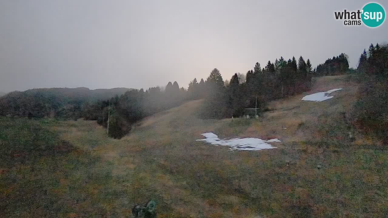 Webcam Smučišče Senožeta – Skigebiet in Srednja Vas bei Bohinj