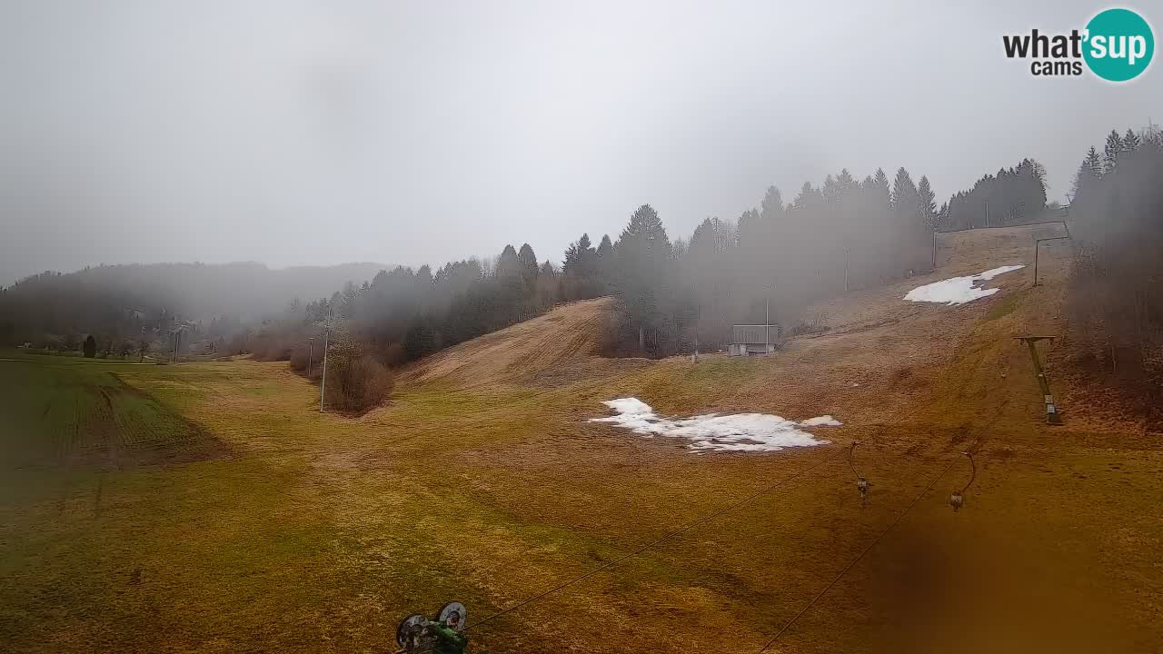 Webcam Smučišče Senožeta – Skigebiet in Srednja Vas bei Bohinj