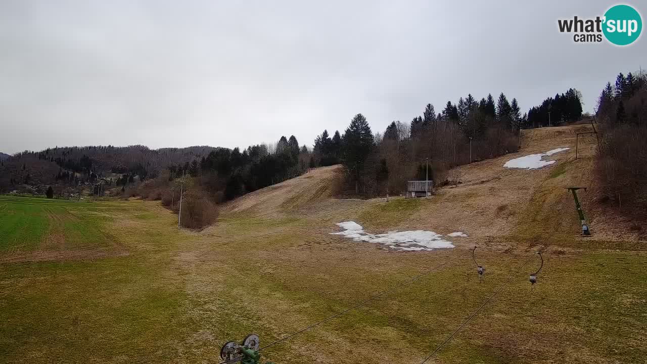 Webcam Smučišče Senožeta – Skigebiet in Srednja Vas bei Bohinj