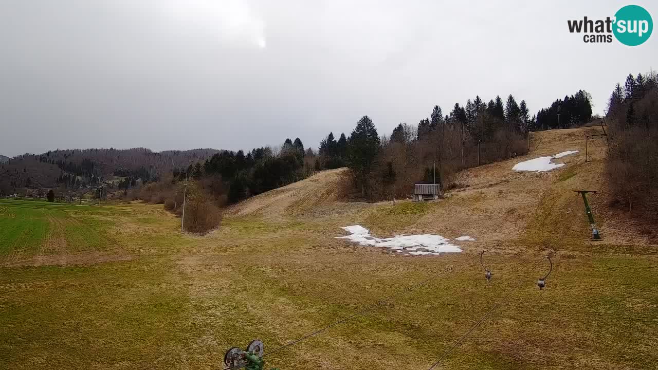 Webcam Smučišče Senožeta – Skigebiet in Srednja Vas bei Bohinj