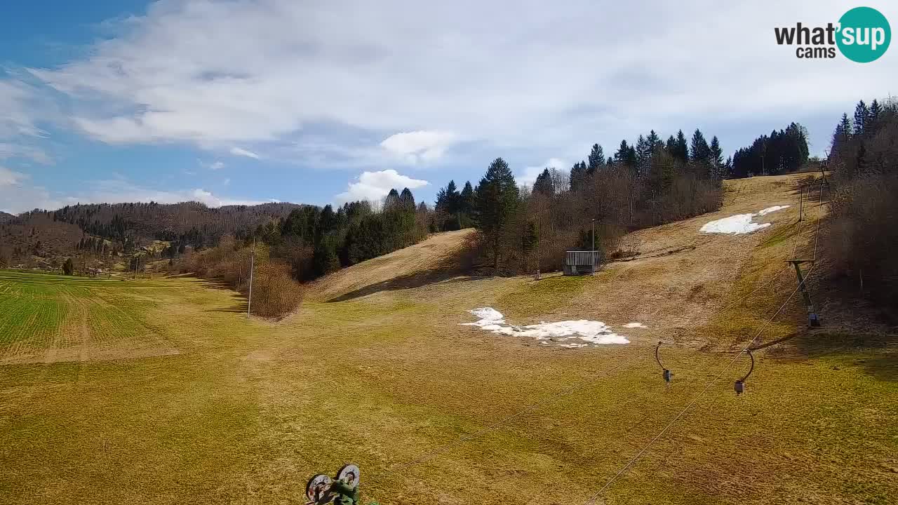 Cámara web Smučišče Senožeta – Estación de esquí en Srednja Vas cerca de Bohinj
