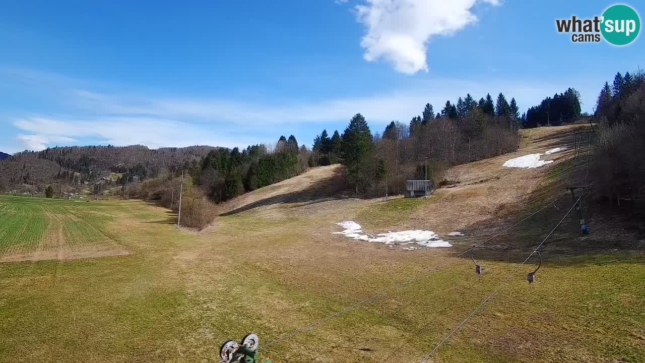 Cámara web Smučišče Senožeta – Estación de esquí en Srednja Vas cerca de Bohinj