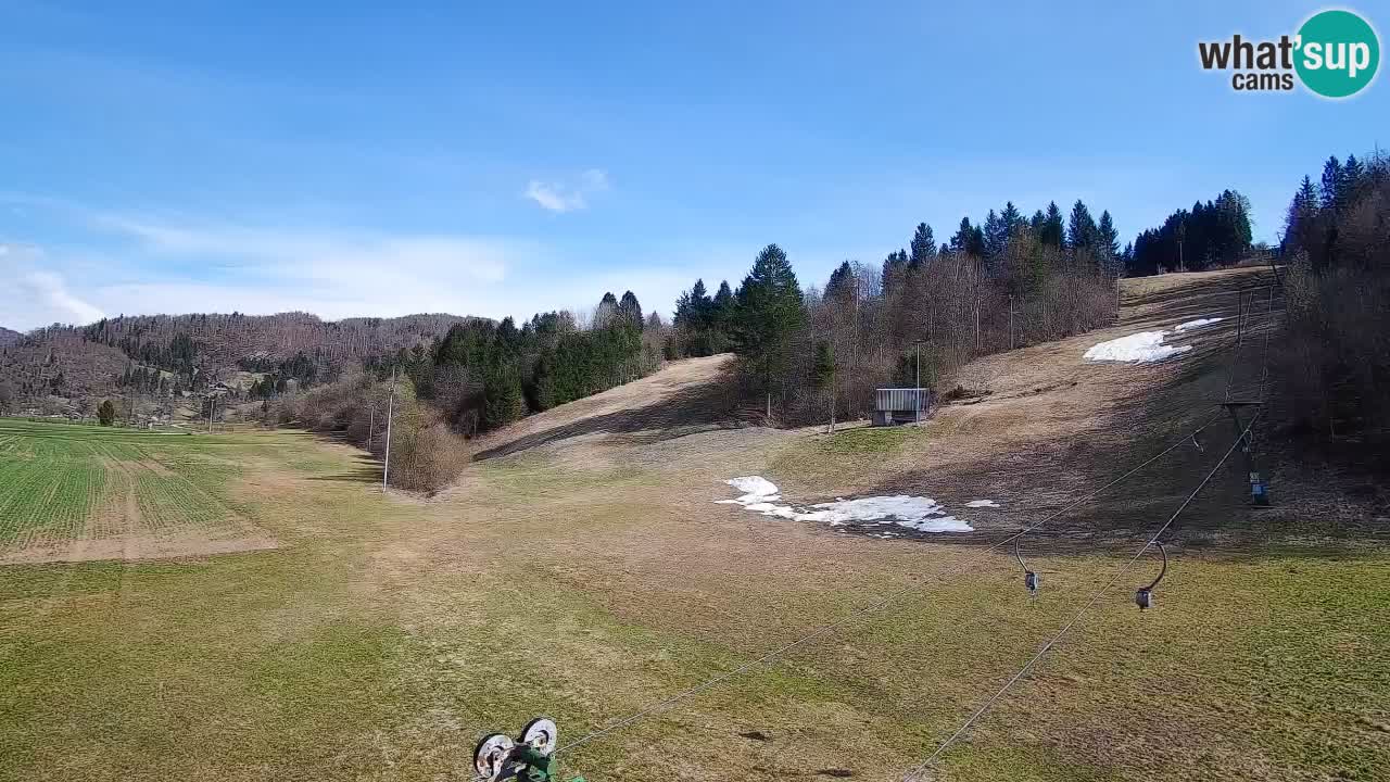 Webcam Smučišče Senožeta – Skigebiet in Srednja Vas bei Bohinj