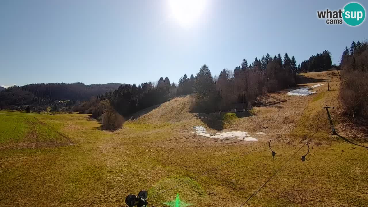 Webcam Smučišče Senožeta – Skigebiet in Srednja Vas bei Bohinj