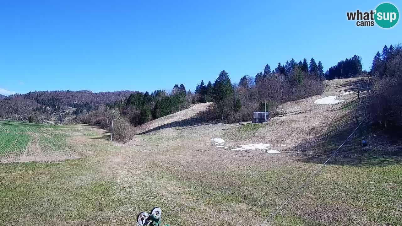 Webcam Smučišče Senožeta – Station de ski à Srednja Vas près de Bohinj
