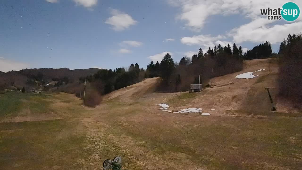 Webcam Smučišče Senožeta – Skigebiet in Srednja Vas bei Bohinj
