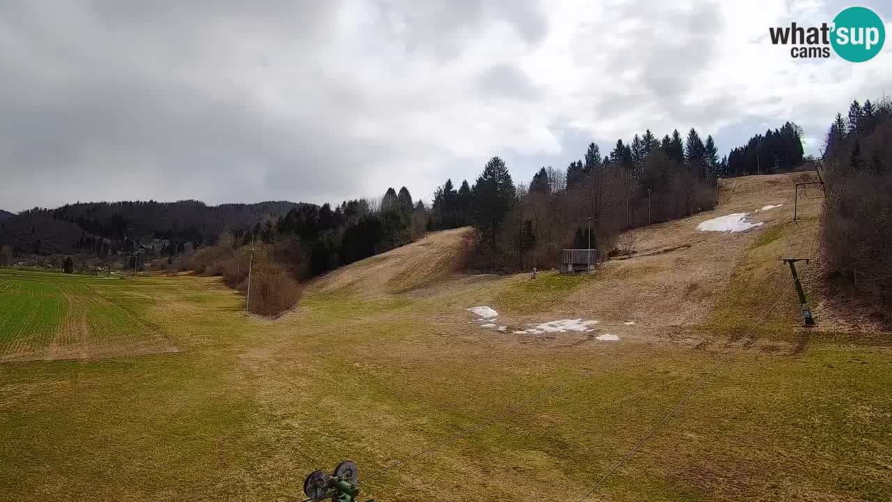 Webcam Smučišče Senožeta – Skigebiet in Srednja Vas bei Bohinj