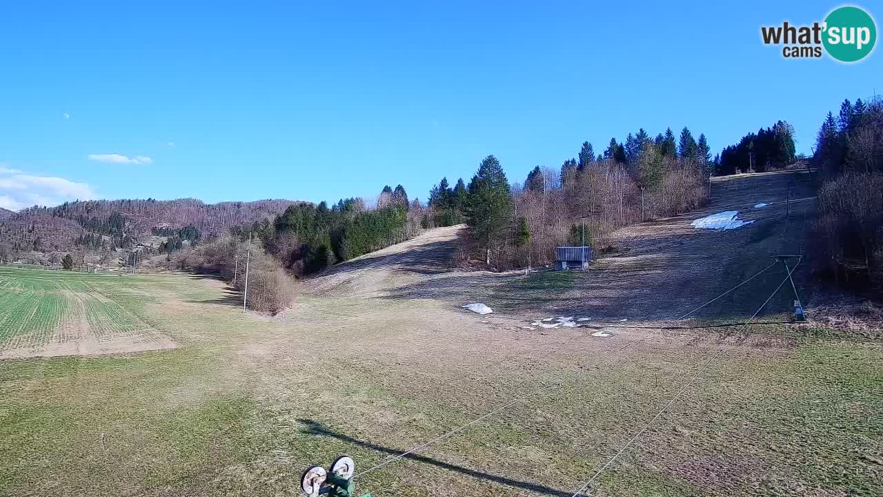 Webcam Smučišče Senožeta – Skigebiet in Srednja Vas bei Bohinj