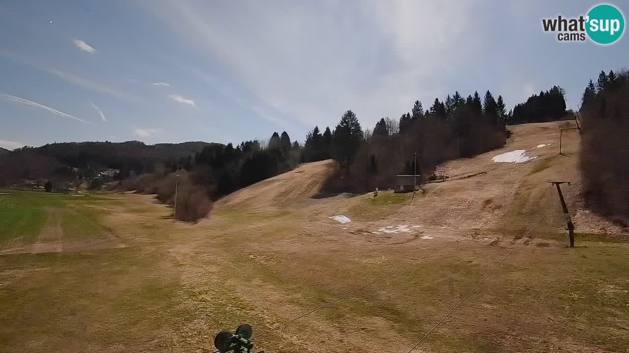 Webcam Smučišče Senožeta – Skigebiet in Srednja Vas bei Bohinj