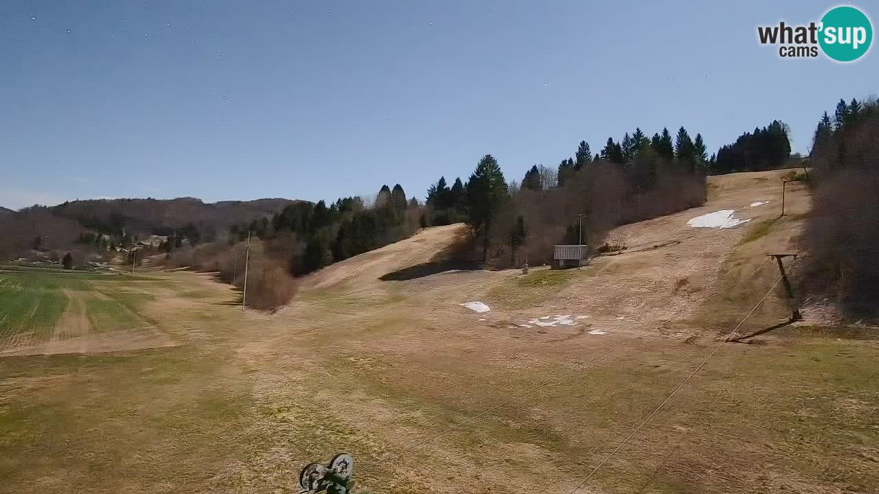 Webcam Smučišče Senožeta – Skigebiet in Srednja Vas bei Bohinj