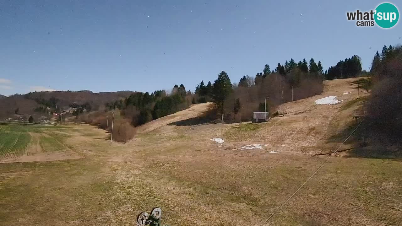 Webcam Smučišče Senožeta – Skigebiet in Srednja Vas bei Bohinj