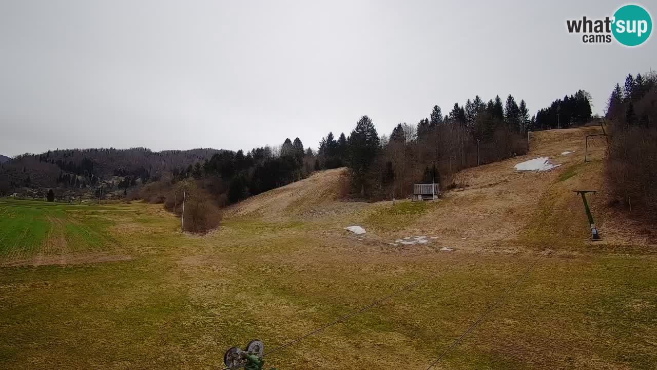 Webcam Smučišče Senožeta – Skigebiet in Srednja Vas bei Bohinj