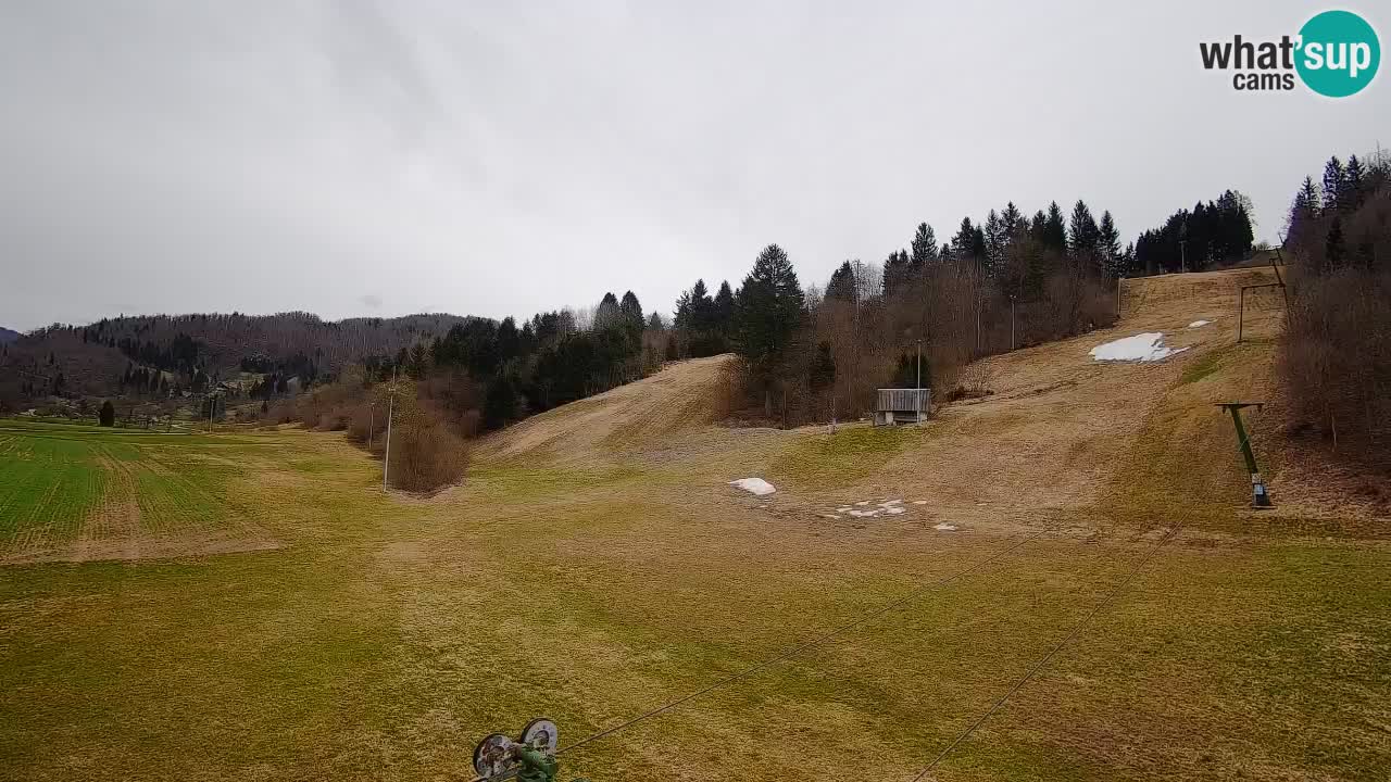 Webcam Smučišče Senožeta – Skigebiet in Srednja Vas bei Bohinj