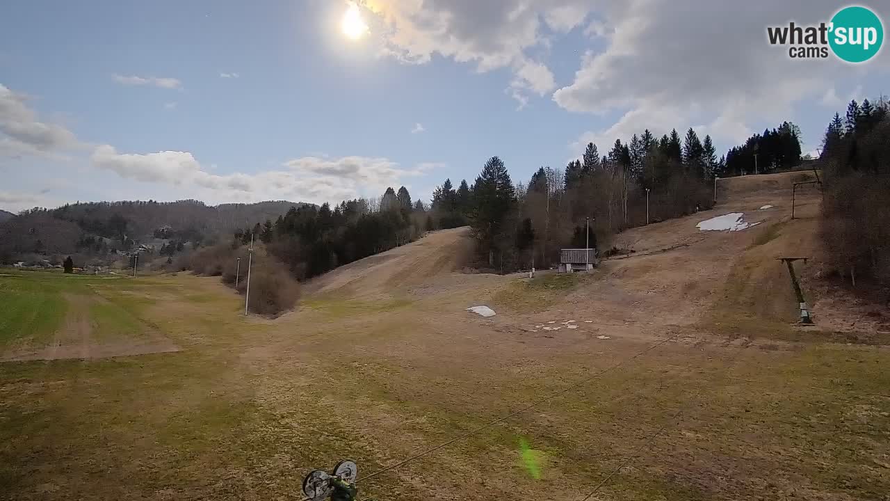 Webcam Smučišče Senožeta – Skigebiet in Srednja Vas bei Bohinj