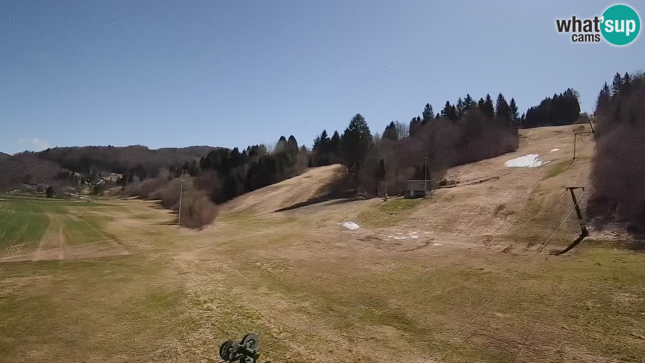 Webcam Smučišče Senožeta – Skigebiet in Srednja Vas bei Bohinj