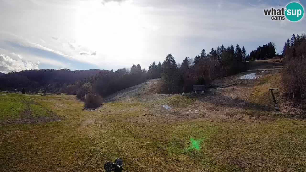 Cámara web Smučišče Senožeta – Estación de esquí en Srednja Vas cerca de Bohinj