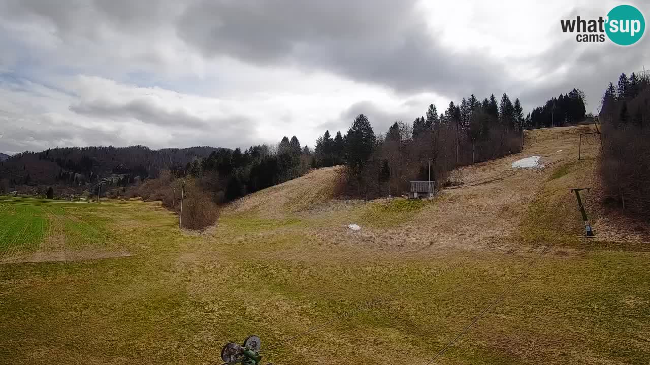 Webcam Smučišče Senožeta – Skigebiet in Srednja Vas bei Bohinj