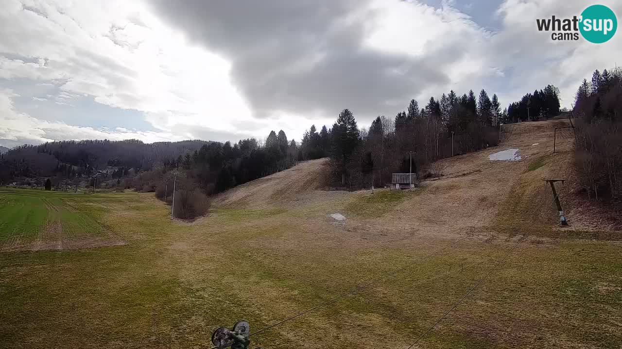 Cámara web Smučišče Senožeta – Estación de esquí en Srednja Vas cerca de Bohinj