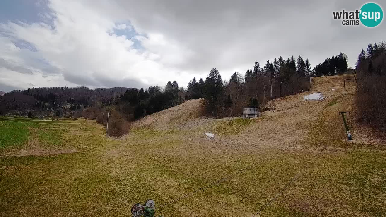 Webcam Smučišče Senožeta – Skigebiet in Srednja Vas bei Bohinj