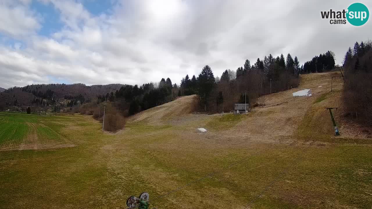 Webcam Smučišče Senožeta – Skigebiet in Srednja Vas bei Bohinj