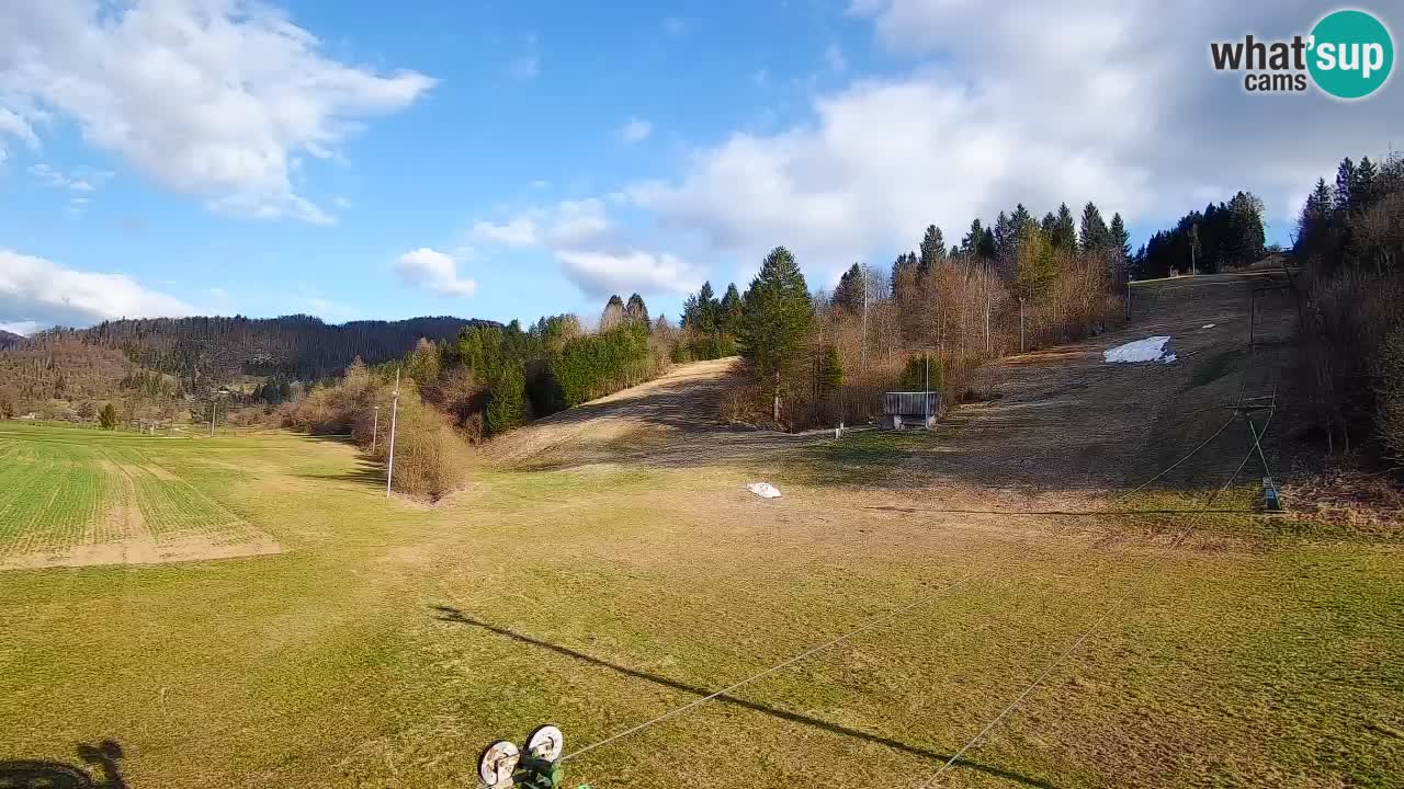 Webcam Smučišče Senožeta – Skigebiet in Srednja Vas bei Bohinj