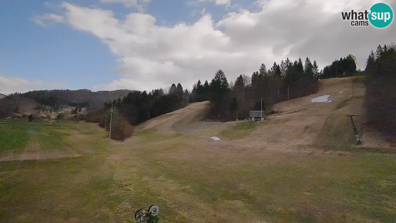 Webcam Smučišče Senožeta – Skigebiet in Srednja Vas bei Bohinj