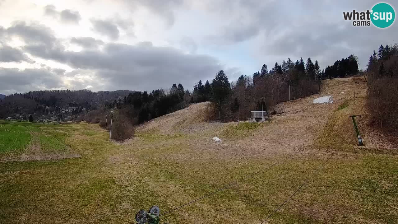 Webcam Smučišče Senožeta – Skigebiet in Srednja Vas bei Bohinj
