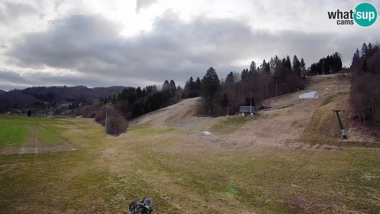 Webcam Smučišče Senožeta – Skigebiet in Srednja Vas bei Bohinj