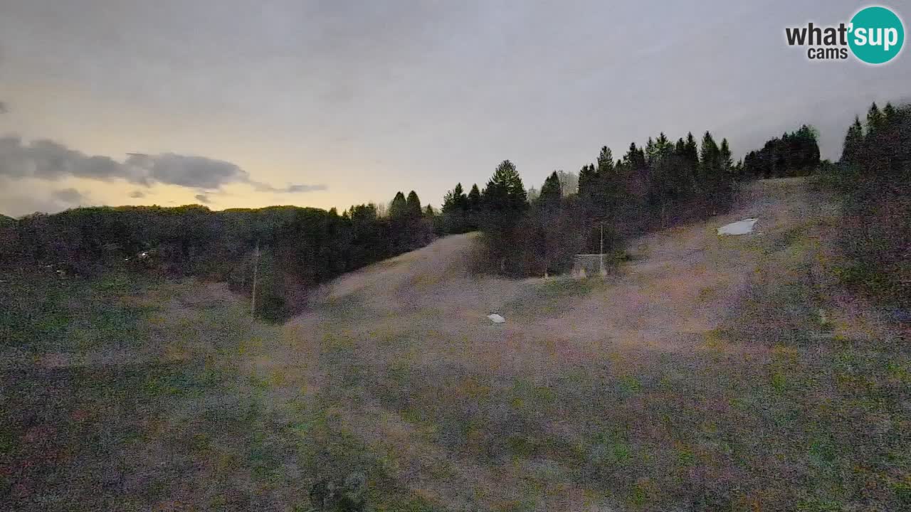 Webcam Smučišče Senožeta – Skigebiet in Srednja Vas bei Bohinj