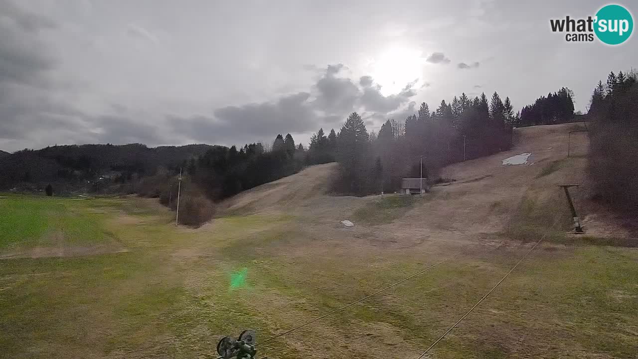 Webcam Smučišče Senožeta – Skigebiet in Srednja Vas bei Bohinj