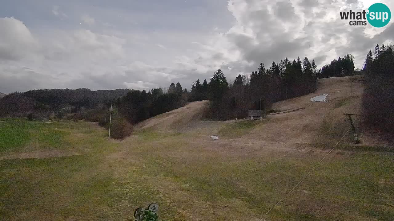 Webcam Smučišče Senožeta – Skigebiet in Srednja Vas bei Bohinj