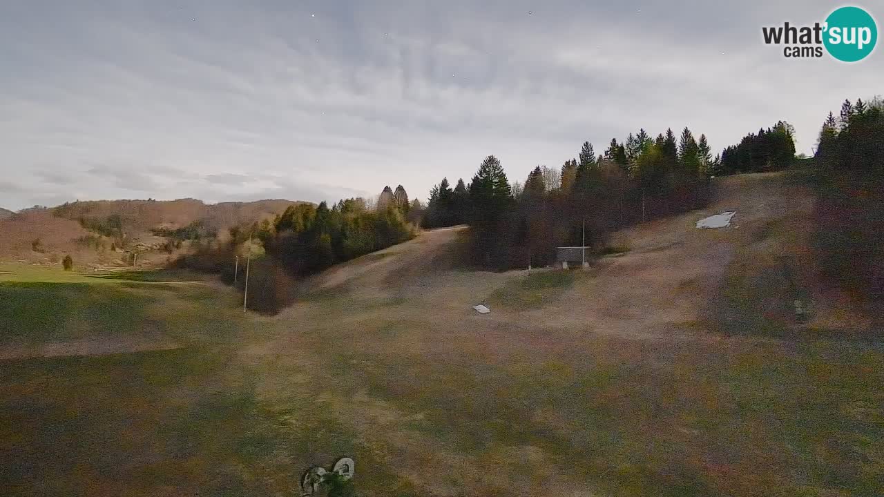 Webcam Smučišče Senožeta – Skigebiet in Srednja Vas bei Bohinj