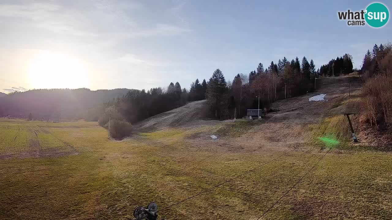 Webcam Smučišče Senožeta – Station de ski à Srednja Vas près de Bohinj