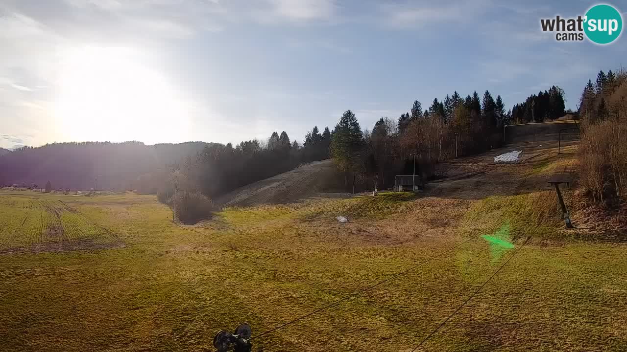 Webcam Smučišče Senožeta – Station de ski à Srednja Vas près de Bohinj