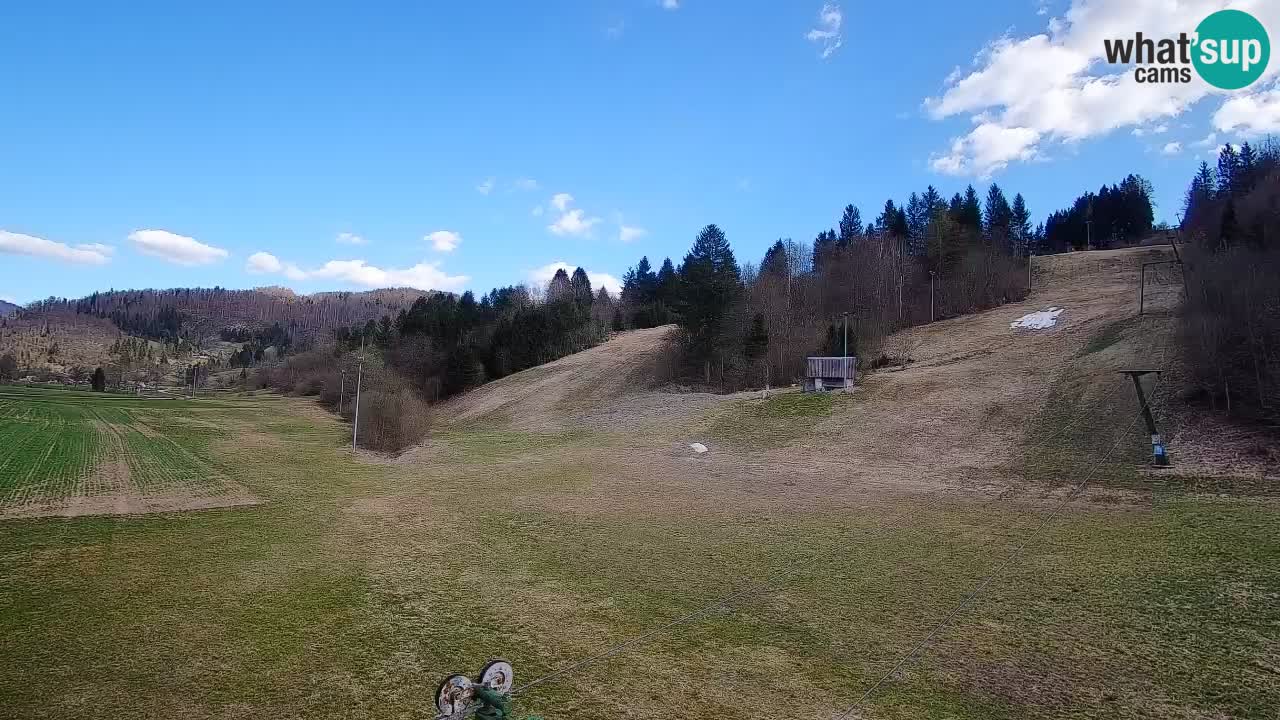 Webcam Smučišče Senožeta – Skigebiet in Srednja Vas bei Bohinj