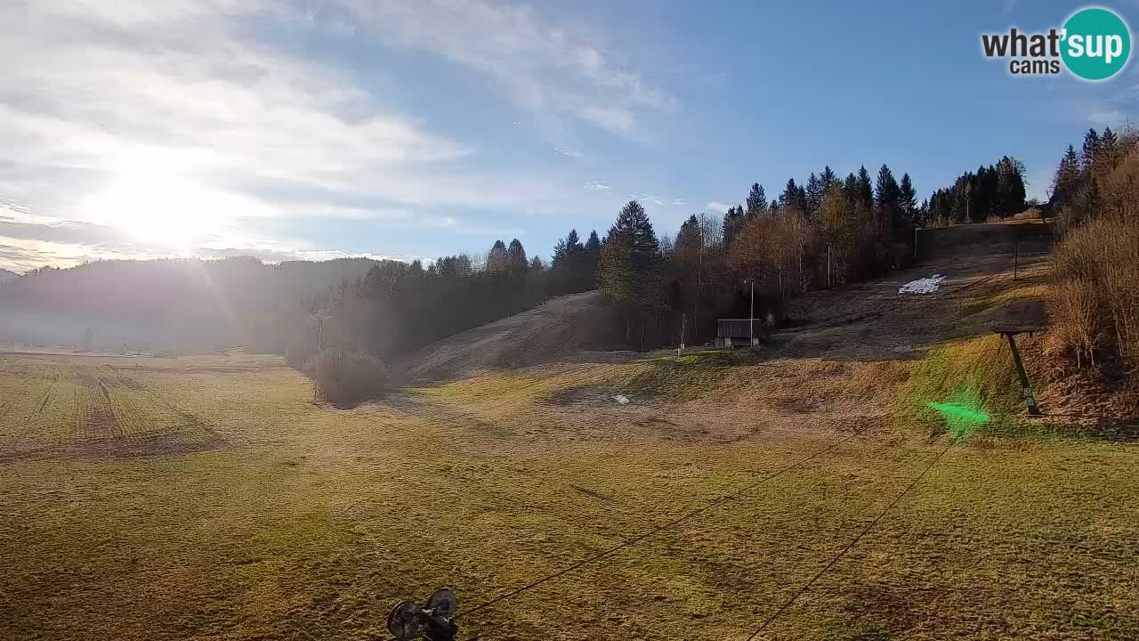Cámara web Smučišče Senožeta – Estación de esquí en Srednja Vas cerca de Bohinj