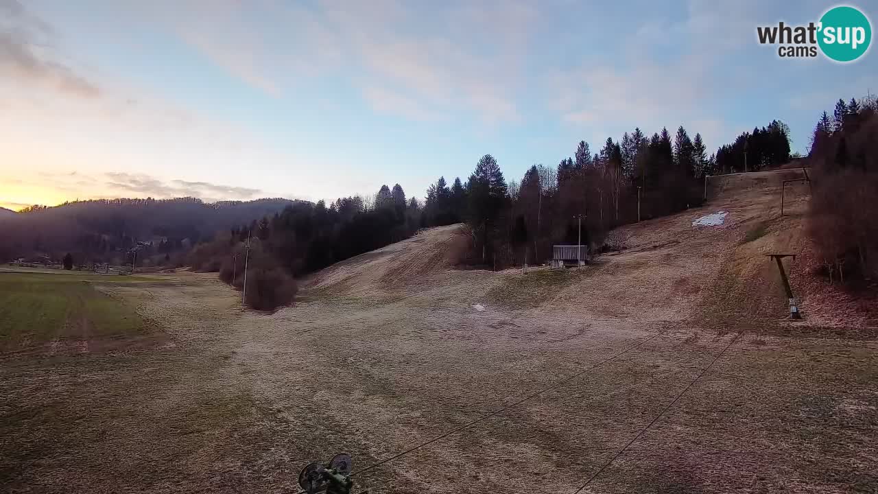 Webcam Smučišče Senožeta – Station de ski à Srednja Vas près de Bohinj