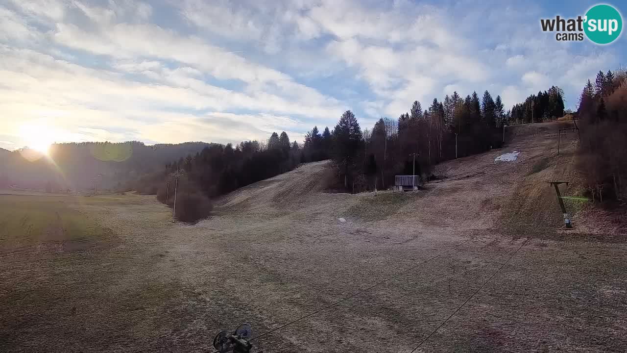 Cámara web Smučišče Senožeta – Estación de esquí en Srednja Vas cerca de Bohinj