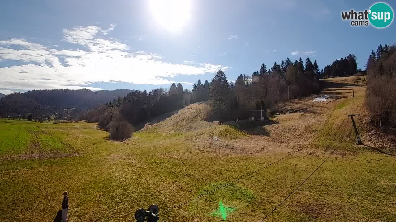 Webcam Smučišče Senožeta – Station de ski à Srednja Vas près de Bohinj