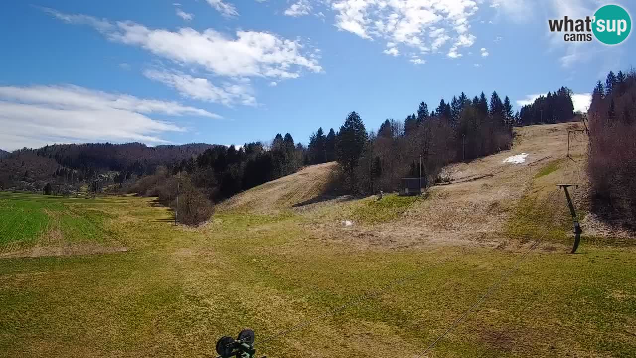 Cámara web Smučišče Senožeta – Estación de esquí en Srednja Vas cerca de Bohinj